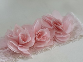 Pink Flower Baby Headband